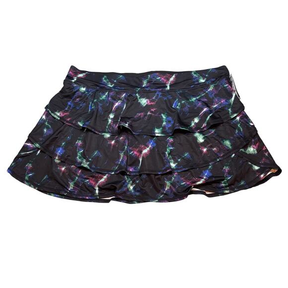 ID Ideology 3X Galaxy Print Flounce Skort Active Tennis Running Skirt NWT - Picture 3 of 7